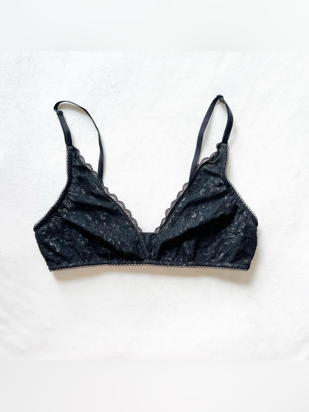 Anthropologie Black Lace Bralette - Small